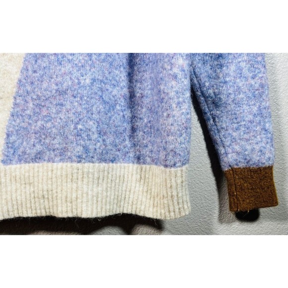 Madewell Women Size XS Cedarbrook Pullover Sweater Colorblock Chunky Minimalist - Picture 8 of 8